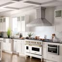 Autograph Edition 48" 6.0 cu. ft. Dual Fuel Range with Gas Stove and Electric Oven with White Matte Door and Gold Accents view 10