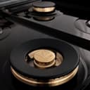 AutographEdition 48" 6.0 cu. ft. Dual Fuel Range with Gas Stove and Electric Oven in Stainless Steel with White Matte Door and Matte Black Accents view 13