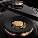 Autograph Edition 60" 7.4 cu. ft. Dual Fuel Range with Gas Stove and Electric Oven with White Matte Door and Champagne Bronze Accents view 10