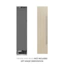 18 in. 8.6 cu. ft. Panel Ready Left Hinge Column Freezer with Graphite Gray Interior view 3