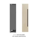 Autograph Edition 18 in. 8.6 cu. ft. Panel Ready Left Hinge Column Freezer with Graphite Gray Interior and Matte Black Accents view 2