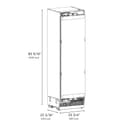 24 in. 12.5 cu. ft. Panel Ready Column Refrigerator with Graphite Gray Interior view 6