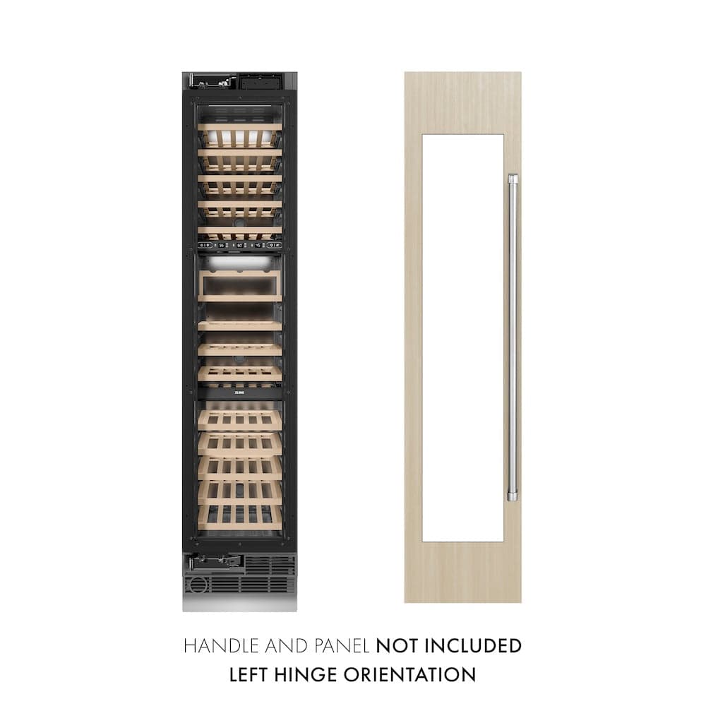 ZLINE 18 in. 9.0 cu. ft. Triple Zone 68 Bottle Panel Ready Left Hinge Column Wine Cooler (RBCWVL-18)