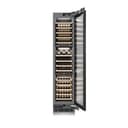 ZLINE Autograph Edition 18 in. 9.0 cu. ft. Triple Zone 68 Bottle Panel Ready Right Hinge Column Wine Cooler with Matte Black Accents (RBCWVRZ-18-MB) view 12