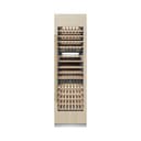 ZLINE Autograph Edition 24 in. 12.4 cu. ft. Triple Zone 100 Bottle Panel Ready Column Wine Cooler with Champagne Bronze Accents (RBCWVZ-24-CB) view 16