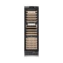ZLINE Autograph Edition 24 in. 12.4 cu. ft. Triple Zone 100 Bottle Panel Ready Column Wine Cooler with Matte Black Accents (RBCWVZ-24-MB) view 10
