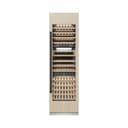ZLINE Autograph Edition 24 in. 12.4 cu. ft. Triple Zone 100 Bottle Panel Ready Column Wine Cooler with Matte Black Accents (RBCWVZ-24-MB) view 16