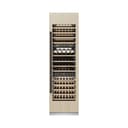 ZLINE Autograph Edition 24 in. 12.4 cu. ft. Triple Zone 100 Bottle Panel Ready Column Wine Cooler with Matte Black Accents (RBCWVZ-24-MB) view 14