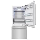 36 In. 19.8 Cu. Ft. Built-in Bottom Freezer Refrigerator With Water Dispenser And Ice Maker In Stainless Steel view 3