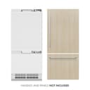 ZLINE 36 in. 19.8 cu. ft. Panel Ready Built-In Bottom Freezer Refrigerator with Water Dispenser and Ice Maker (RBIT-36) view 1