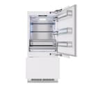 ZLINE 36 in. 19.8 cu. ft. Panel Ready Built-In Bottom Freezer Refrigerator with Water Dispenser and Ice Maker (RBIT-36) view 7