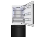 ZLINE 36 in. 19.8 cu. ft. Built-In Bottom Freezer Refrigerator with Water Dispenser and Ice Maker in Black Stainless Steel (RBIT-BS-36) view 3