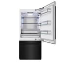 ZLINE 36 in. 19.8 cu. ft. Built-In Bottom Freezer Refrigerator with Water Dispenser and Ice Maker in Black Stainless Steel (RBIT-BS-36) view 4