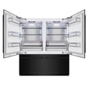 ZLINE 72 in. 39.6 cu. ft. French Door Built-In Bottom Freezer Refrigerator with Water Dispensers and Ice Makers in Black Stainless Steel (RBIT-BS-72) view 2