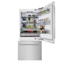 36 In. 19.8 Cu. Ft. Built-in Bottom Freezer Refrigerator With Water Dispenser And Ice Maker In Satin Stainless Steel view 5