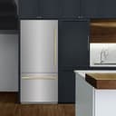 Autograph Edition 36 In. 19.8 Cu. Ft. Built-in Bottom Freezer Refrigerator With Water Dispenser And Ice Maker In Stainless Steel With Champagne Bronze Accents view 2