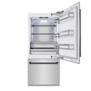 Autograph Edition 36 In. 19.8 Cu. Ft. Built-in Bottom Freezer Refrigerator With Water Dispenser And Ice Maker In Stainless Steel With Matte Black Accents view 4