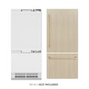 Autograph Edition 36 In. 19.8 Cu. Ft. Panel Ready Built-in Bottom Freezer Refrigerator With Water Dispenser And Ice Maker With Champagne Bronze Accents view 1