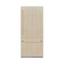 Autograph Edition 36 In. 19.8 Cu. Ft. Panel Ready Built-in Bottom Freezer Refrigerator With Water Dispenser And Ice Maker With Polished Gold Accents view 3