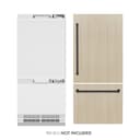 Autograph Edition 36 In. 19.8 Cu. Ft. Panel Ready Built-in Bottom Freezer Refrigerator With Water Dispenser And Ice Maker With Matte Black Accents view 1