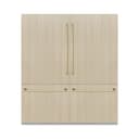 Autograph Edition 72 In. 39.6 Cu. Ft. Panel Ready French Door Built-in Bottom Freezer Refrigerator With Water Dispensers And Ice Makers And Polished Gold Accents view 3