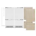 Autograph Edition 72 In. 39.6 Cu. Ft. Panel Ready French Door Built-in Bottom Freezer Refrigerator With Water Dispensers And Ice Makers And Polished Gold Accents view 4