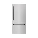 Autograph Edition 36 In. 19.8 Cu. Ft. Built-in Bottom Freezer Refrigerator With Water Dispenser And Ice Maker In Satin Stainless Steel And Matte Black Accents view 1
