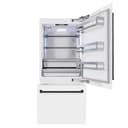 Autograph Edition 36 In. 19.8 Cu. Ft. Built-in Bottom Freezer Refrigerator With Water Dispenser And Ice Maker In White Matte And Matte Black Accents view 3