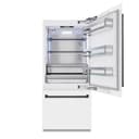 Autograph Edition 36 In. 19.8 Cu. Ft. Built-in Bottom Freezer Refrigerator With Water Dispenser And Ice Maker In White Matte And Matte Black Accents view 4