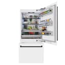 Autograph Edition 36 In. 19.8 Cu. Ft. Built-in Bottom Freezer Refrigerator With Water Dispenser And Ice Maker In White Matte And Matte Black Accents view 5