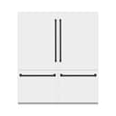 Autograph Edition 72 In. 39.6 Cu. Ft. French Door Built-in Bottom Freezer Refrigerator With Water Dispensers And Ice Makers In White Matte And Matte Black Accents view 1