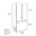 36 In. 19.6 Cu. Ft. French Door Built-in Bottom Freezer Refrigerator With Water Dispenser And Ice Maker In Stainless Steel view 14