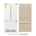 36" 19.6 cu. Ft. Panel Ready Built-In 3-Door French Door Refrigerator with Internal Water and Ice Dispenser view 1