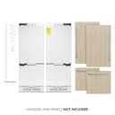 60" 32.2 cu. Ft. Panel Ready Built-In 4-Door French Door Refrigerator with Internal Water and Ice Dispenser view 1
