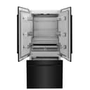 36 In. 19.6 Cu. Ft. French Door Built-in Bottom Freezer Refrigerator With Water Dispenser And Ice Maker In Black Stainless Steel view 4