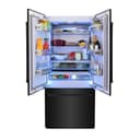 36 In. 19.6 Cu. Ft. French Door Built-in Bottom Freezer Refrigerator With Water Dispenser And Ice Maker In Black Stainless Steel view 5