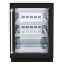 ZLINE 24 in. Touchstone 151 Can Beverage Fridge With Black Matte Glass Door (RBSO-BLM-24) view 3