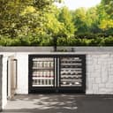 ZLINE 24 in. Touchstone 151 Can Beverage Fridge With Black Matte Glass Door (RBSO-BLM-24) view 4