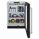 ZLINE 24 in. Touchstone 151 Can Beverage Fridge With Black Matte Glass Door (RBSO-BLM-24) view 6