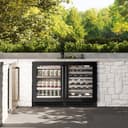 ZLINE 24 in. Touchstone 151 Can Beverage Fridge With Black Stainless Steel Glass Door (RBSO-BS-24) view 4
