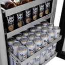 ZLINE 24 in. Touchstone 151 Can Beverage Fridge With Black Stainless Steel Glass Door (RBSO-BS-24) view 9