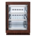 24 In. Touchstone 151 Can Beverage Fridge With Hand Hammered Copper Glass Door view 1