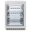 ZLINE 24 in. Touchstone 151 Can Beverage Fridge With DuraSnow® Stainless Steel Glass Door (RBSO-SN-24) view 1