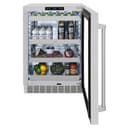ZLINE 24 in. Touchstone 151 Can Beverage Fridge With DuraSnow® Stainless Steel Glass Door (RBSO-SN-24) view 4