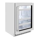 ZLINE 24 in. Touchstone 151 Can Beverage Fridge With DuraSnow® Stainless Steel Glass Door (RBSO-SN-24) view 5
