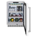 ZLINE 24 in. Touchstone 151 Can Beverage Fridge With White Matte Glass Door (RBSO-WM-24) view 5