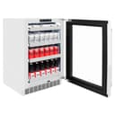 ZLINE 24 in. Touchstone 151 Can Beverage Fridge With White Matte Glass Door (RBSO-WM-24) view 8