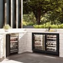 ZLINE Autograph Edition 24 in. Touchstone 151 Can Beverage Fridge With Black Matte Glass Door And Polished Gold Handle (RBSOZ-BLM-24-G) view 12