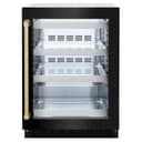 ZLINE Autograph Edition 24 in. Touchstone 151 Can Beverage Fridge With Black Stainless Steel Glass Door And Champagne Bronze Handle (RBSOZ-BS-24-CB) view 3