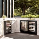 ZLINE Autograph Edition 24 in. Touchstone 151 Can Beverage Fridge With Black Stainless Steel Glass Door And Champagne Bronze Handle (RBSOZ-BS-24-CB) view 10